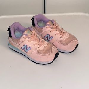 New Balance 574 "Pink/Green" Toddler Girls' Shoe